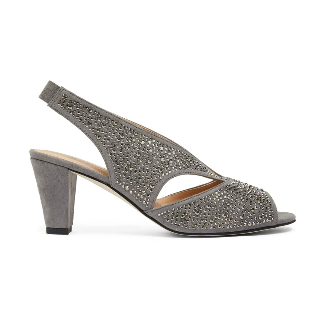 Gray hot sale shoes heels