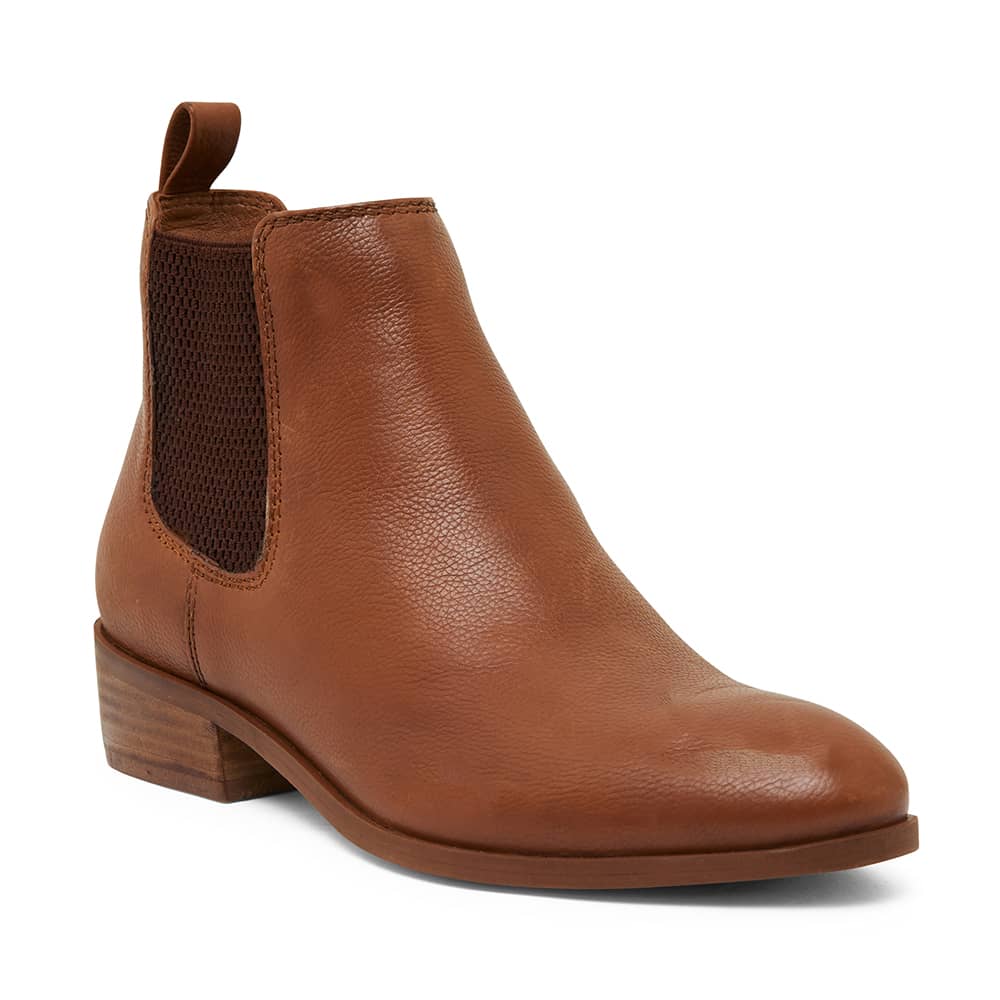 Sara Ankle Boot In Tan Leather Sandler Shoe Hq