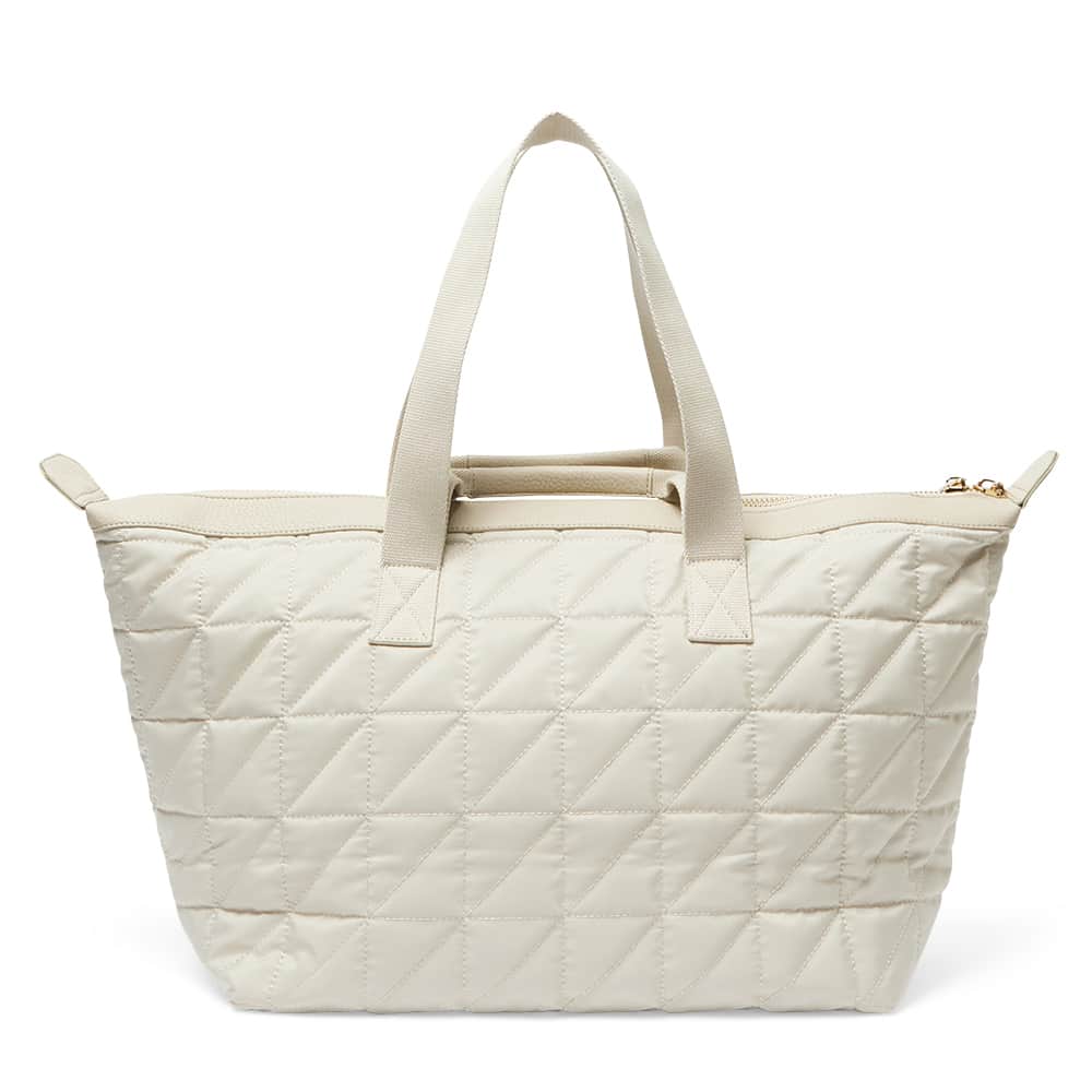 Gia Overnight Bag in Off White