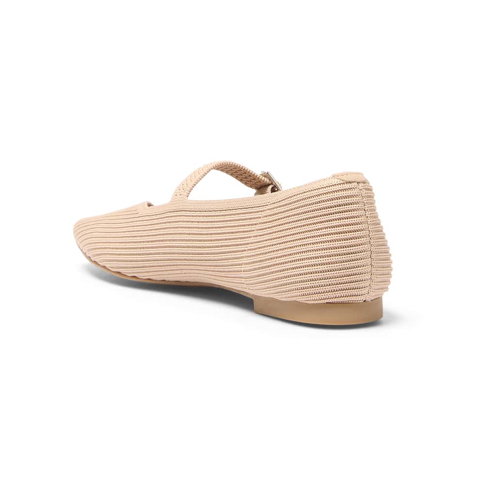 Jazz Flat in Taupe Knit