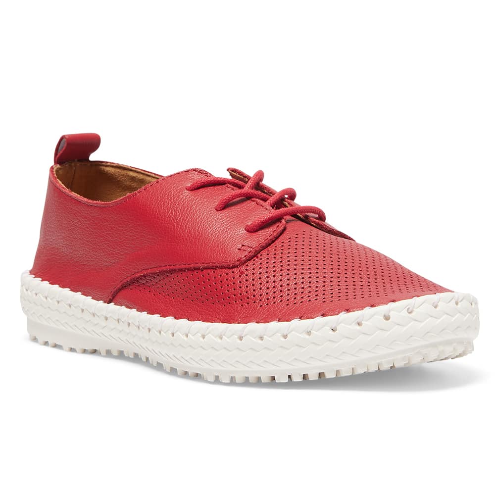 Ripley Sneaker in Red Leather