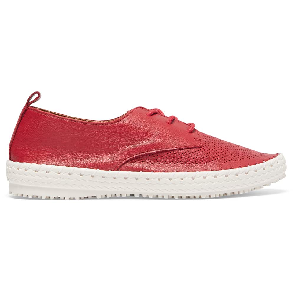 Ripley Sneaker in Red Leather