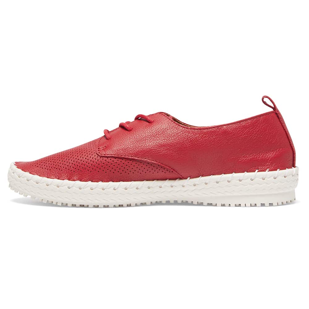 Ripley Sneaker in Red Leather