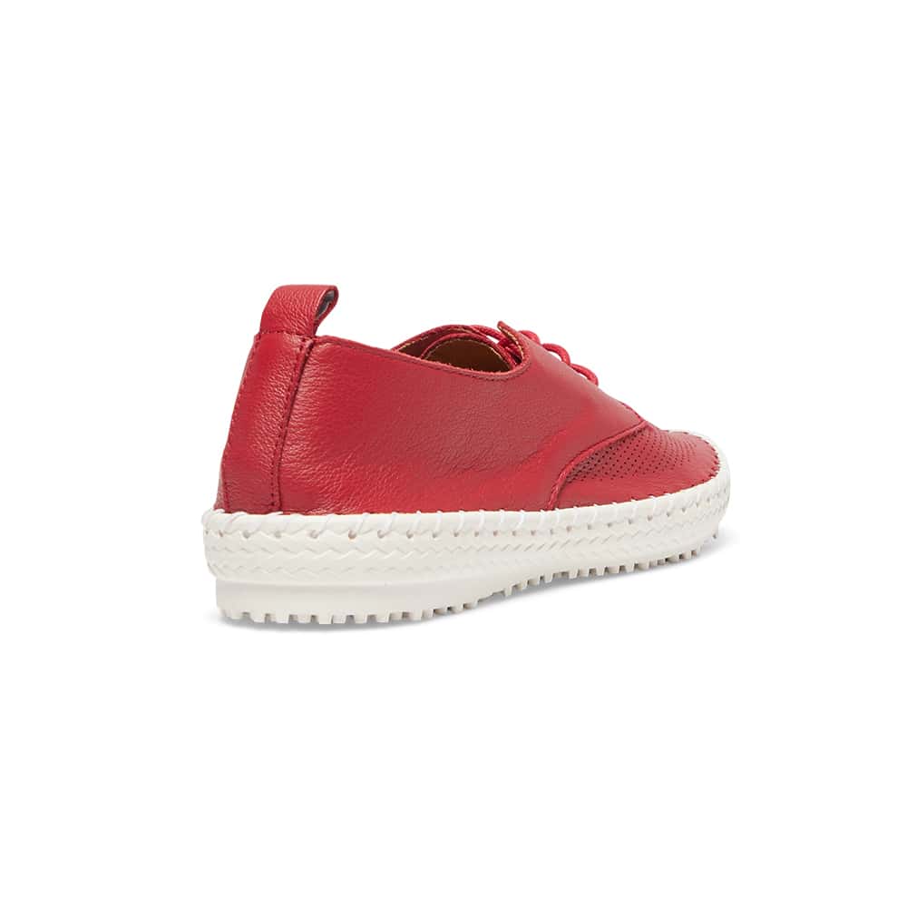 Ripley Sneaker in Red Leather