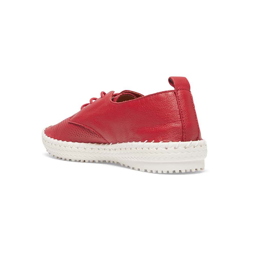 Ripley Sneaker in Red Leather