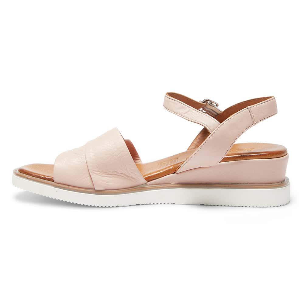 Dawn Heel in Blush Leather