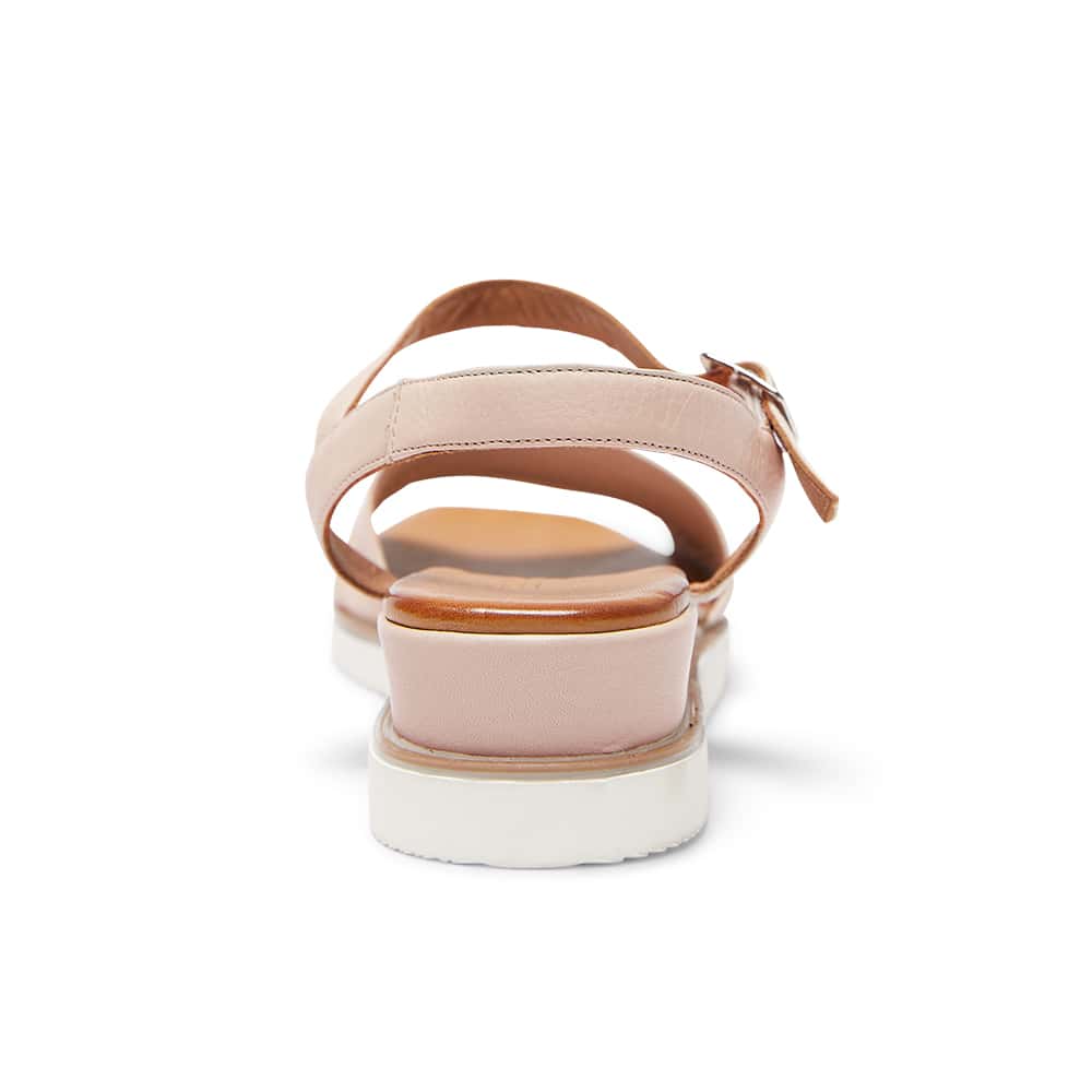 Dawn Heel in Blush Leather