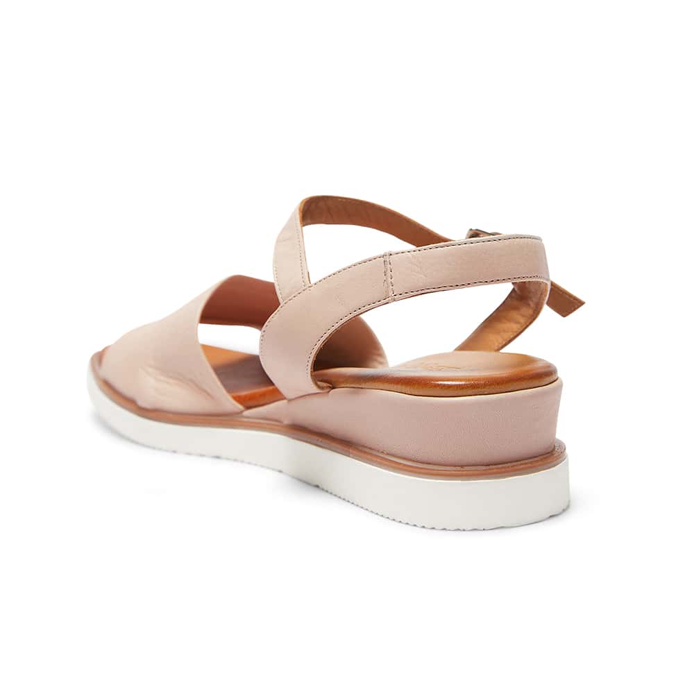 Dawn Heel in Blush Leather