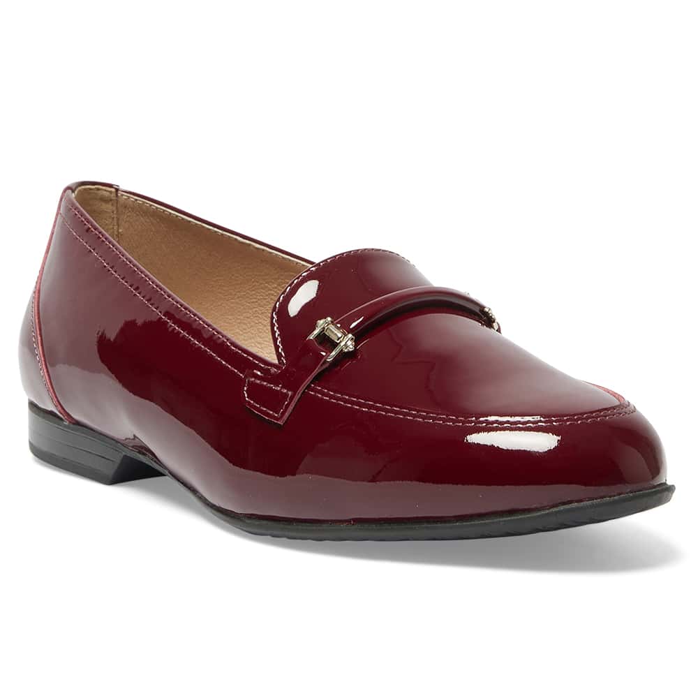 Glebe Loafer in Wine Patent