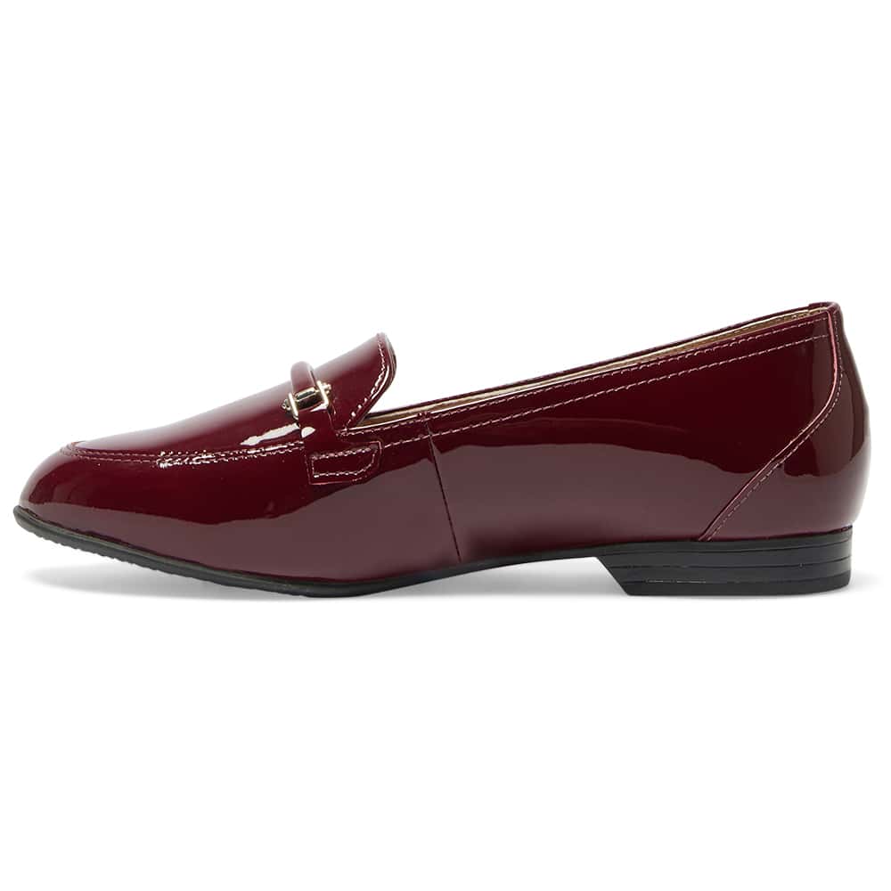 Glebe Loafer in Wine Patent