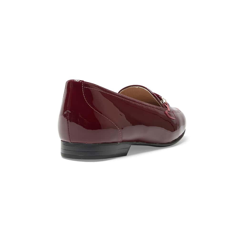 Glebe Loafer in Wine Patent