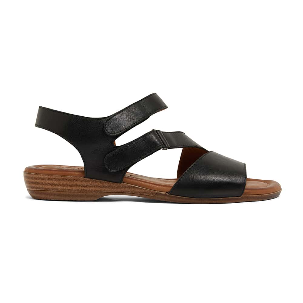 Kenya Sandal in Black Leather