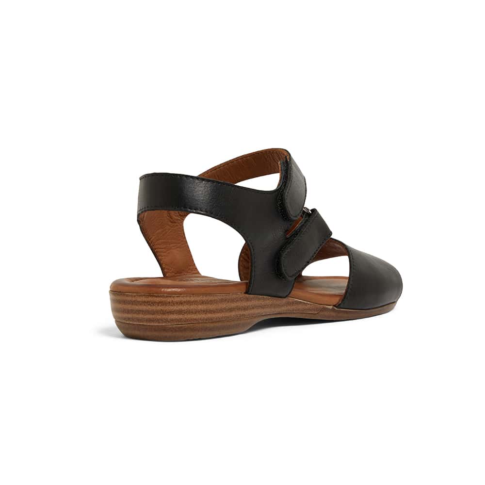 Kenya Sandal in Black Leather