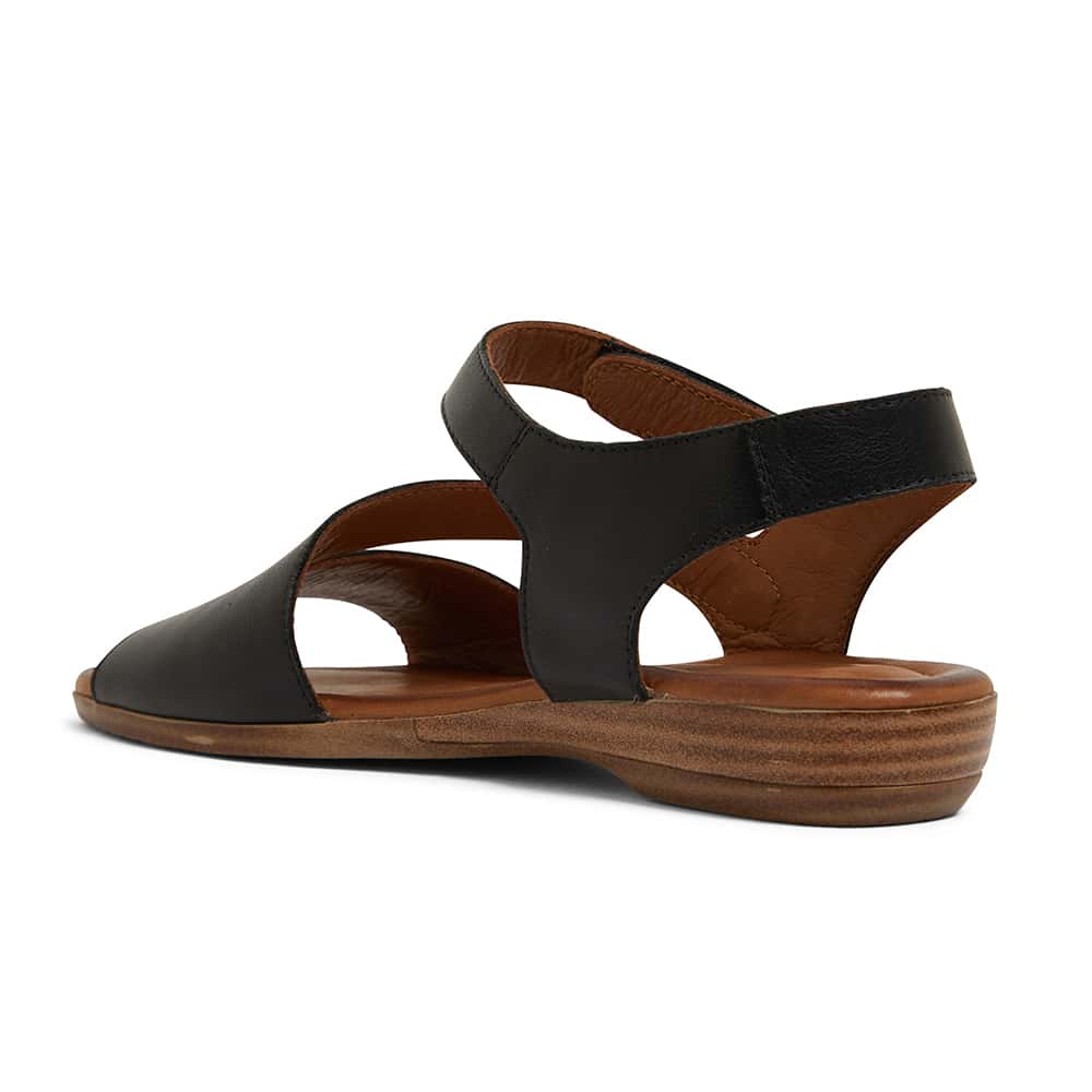 Kenya Sandal in Black Leather