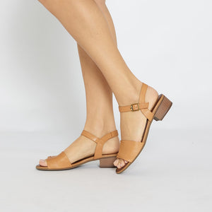 Easy Steps Maisy Heel in Cognac Leather