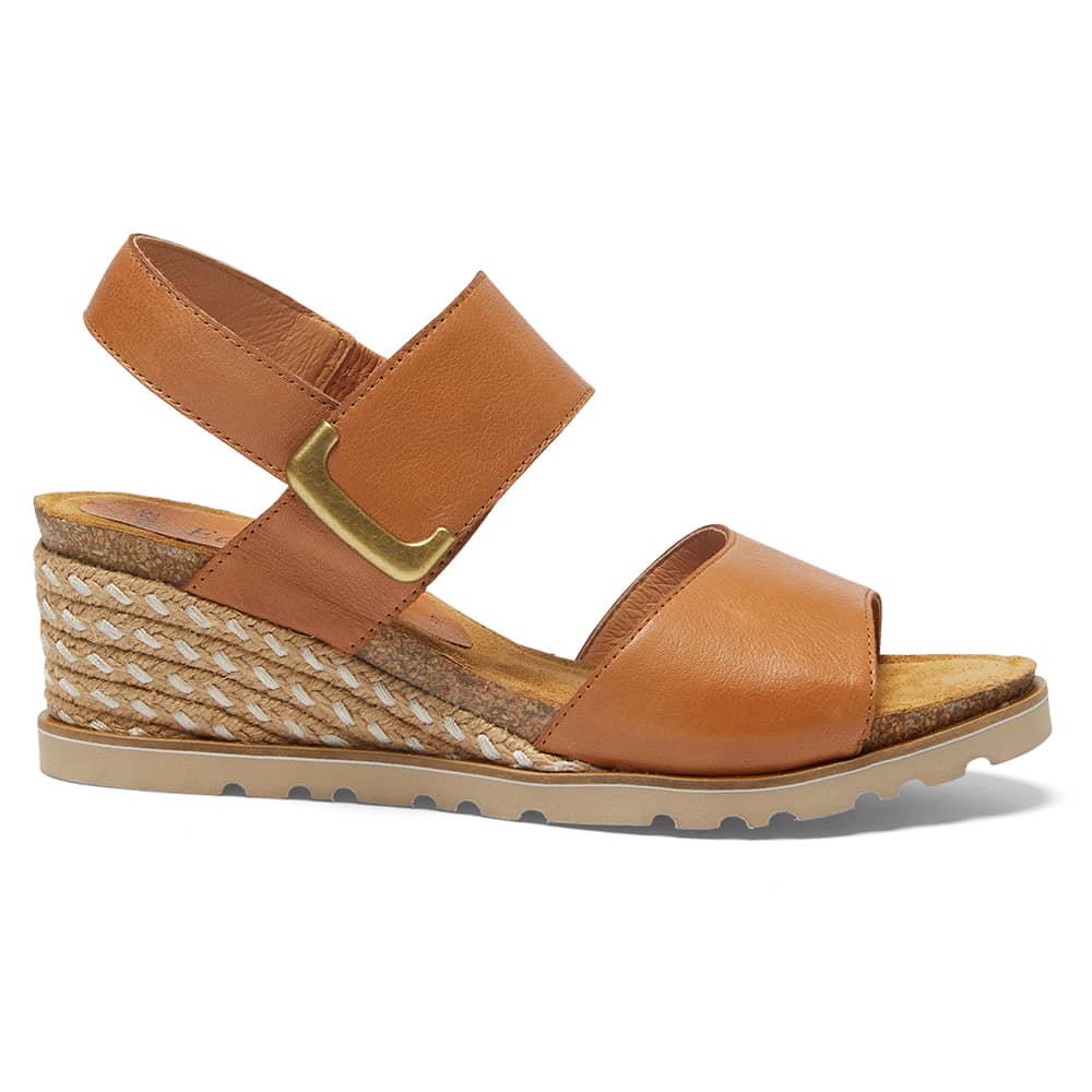 Terrace Espadrille in Tan Leather