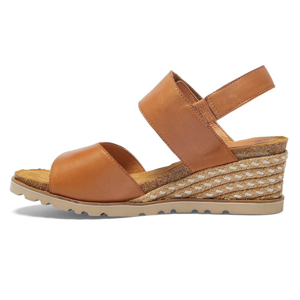 Terrace Espadrille in Tan Leather