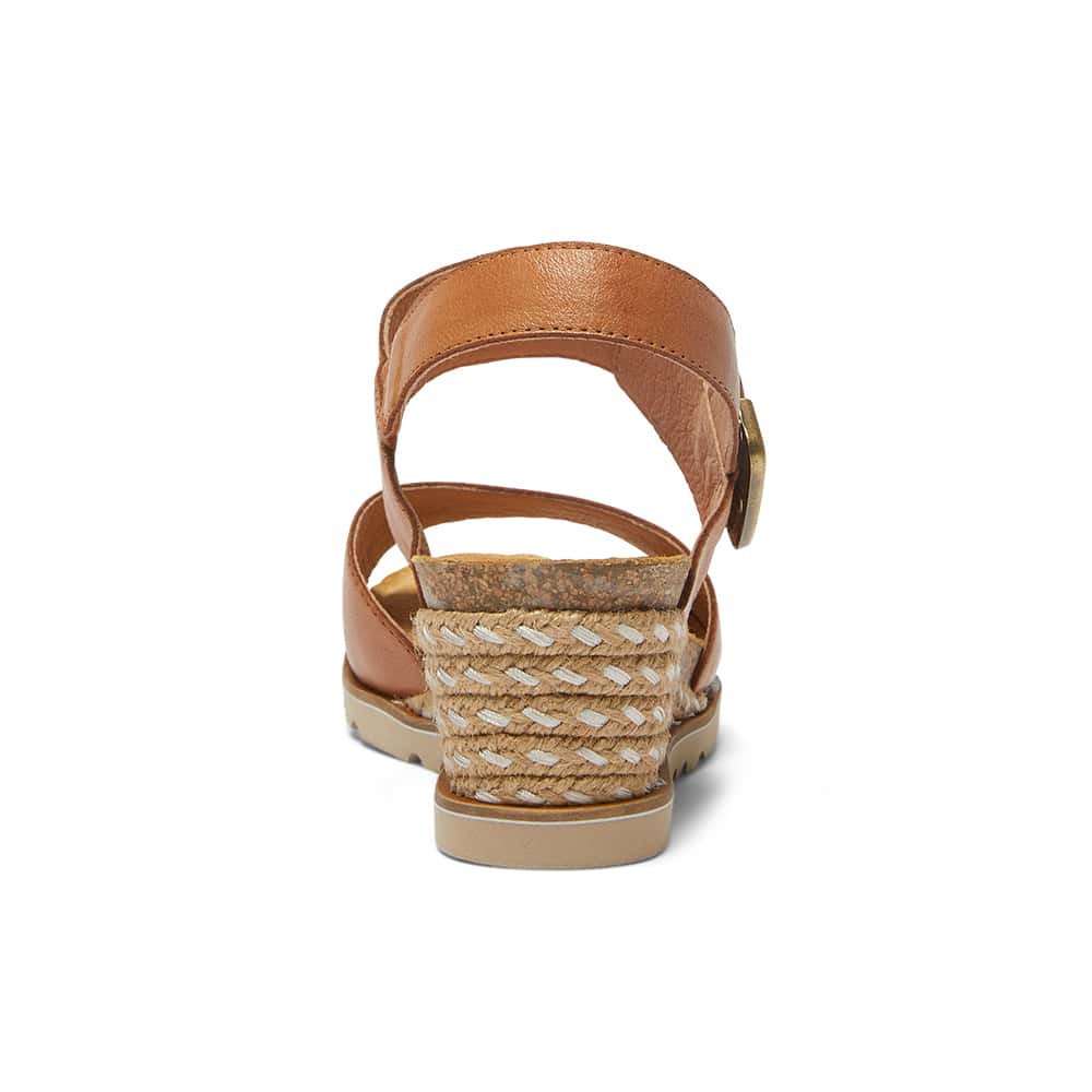 Terrace Espadrille in Tan Leather