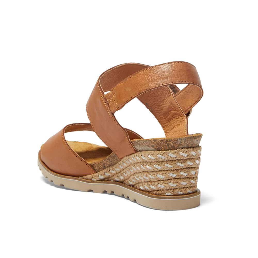 Terrace Espadrille in Tan Leather