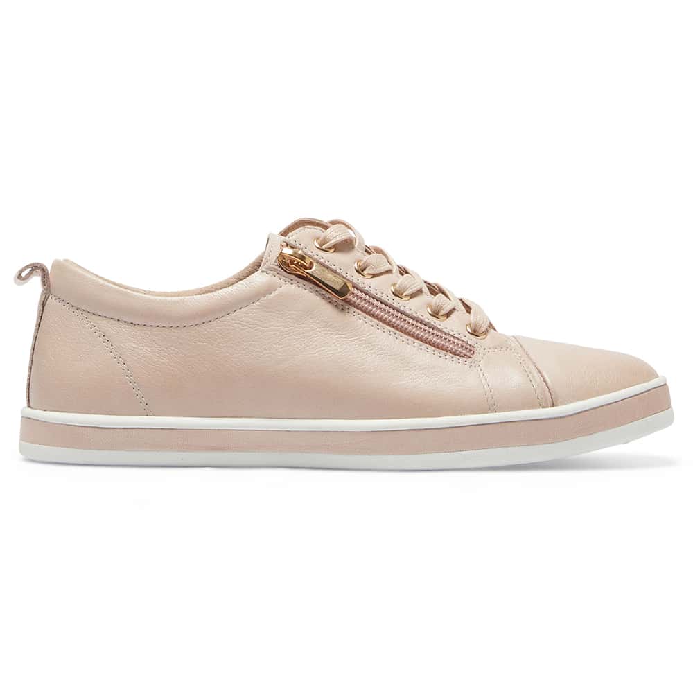 Whisper Sneaker in Blush Leather