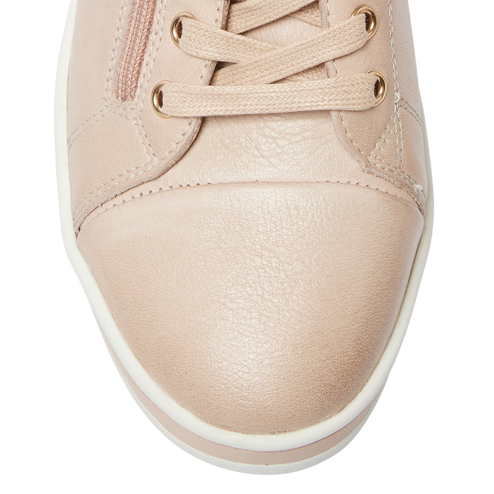 Whisper Sneaker in Blush Leather