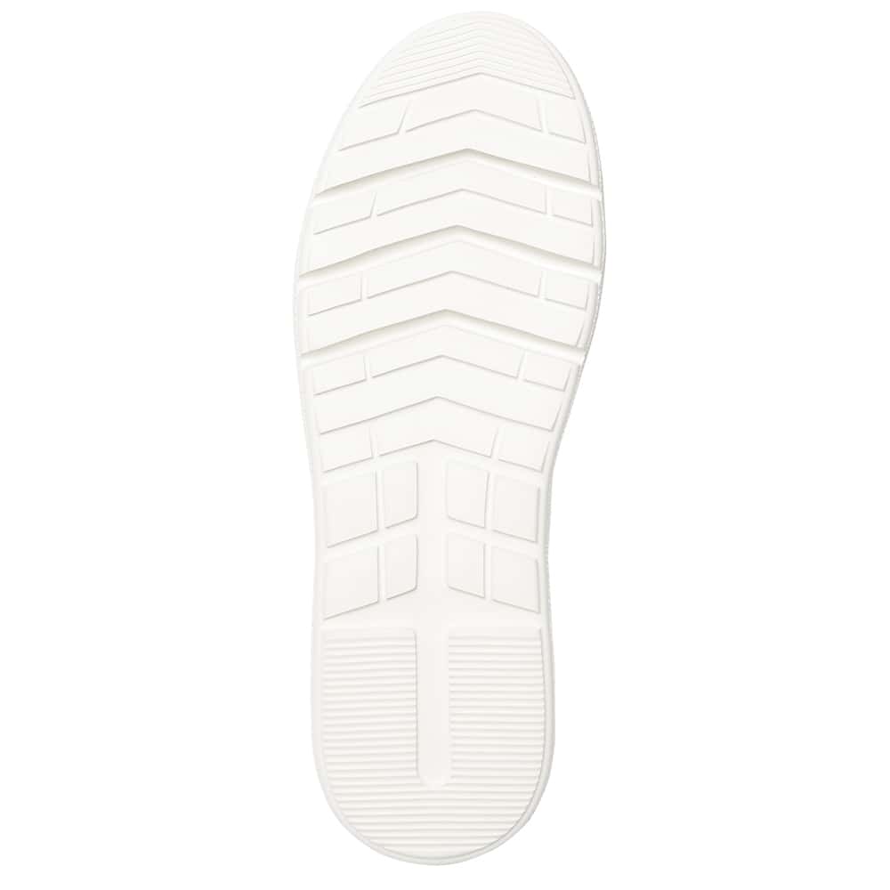 Becca Flat in White Leather