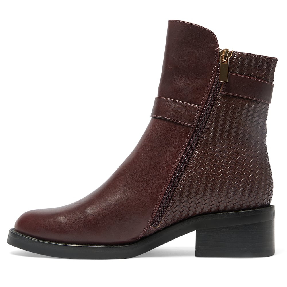 Cape Boot in Wine Glove Leather