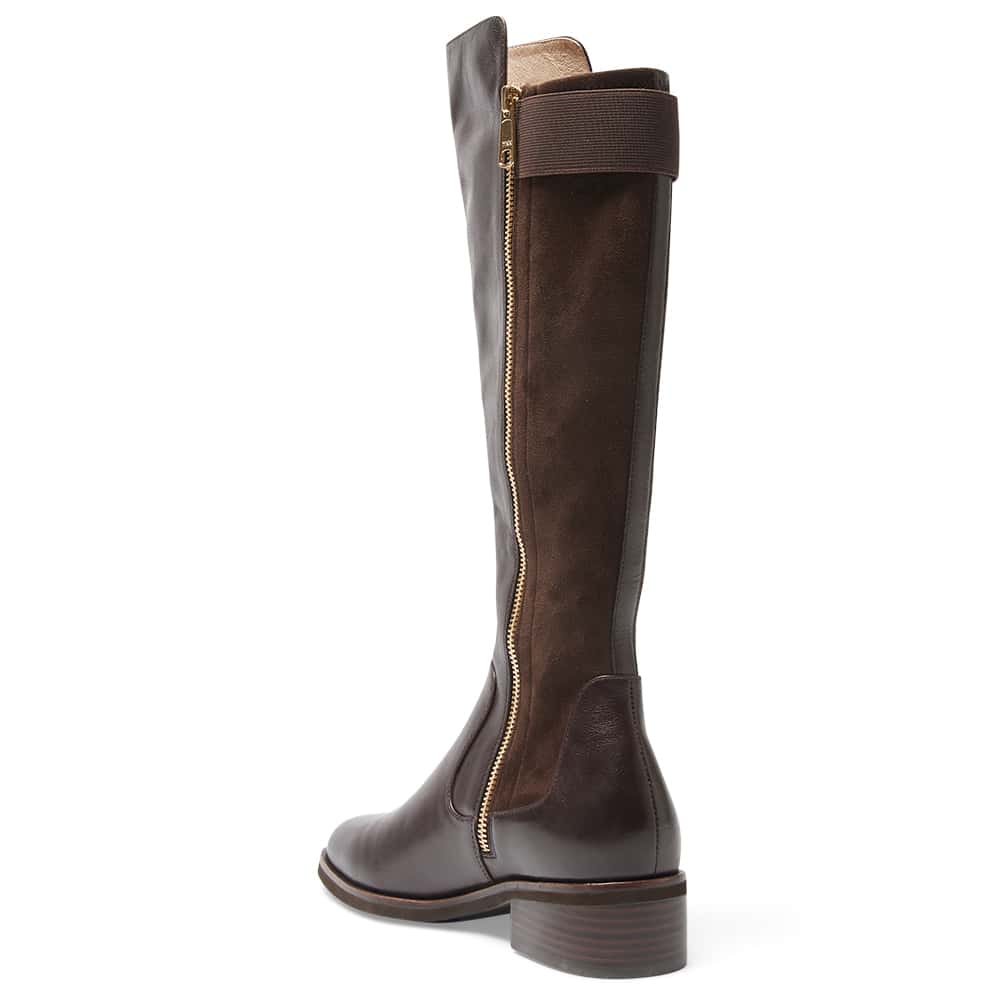 Cavalier Boot in Chocolate Glove Leather