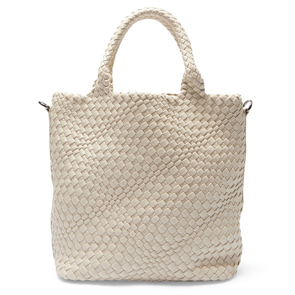 Dove Tote in Bone Weave