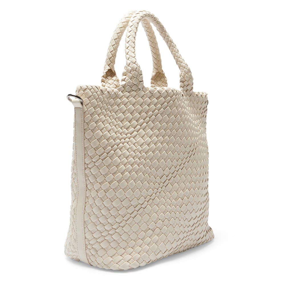 Dove Tote in Bone Weave