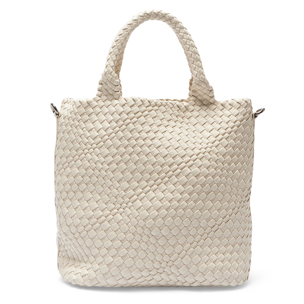 Dove Tote in Bone Weave