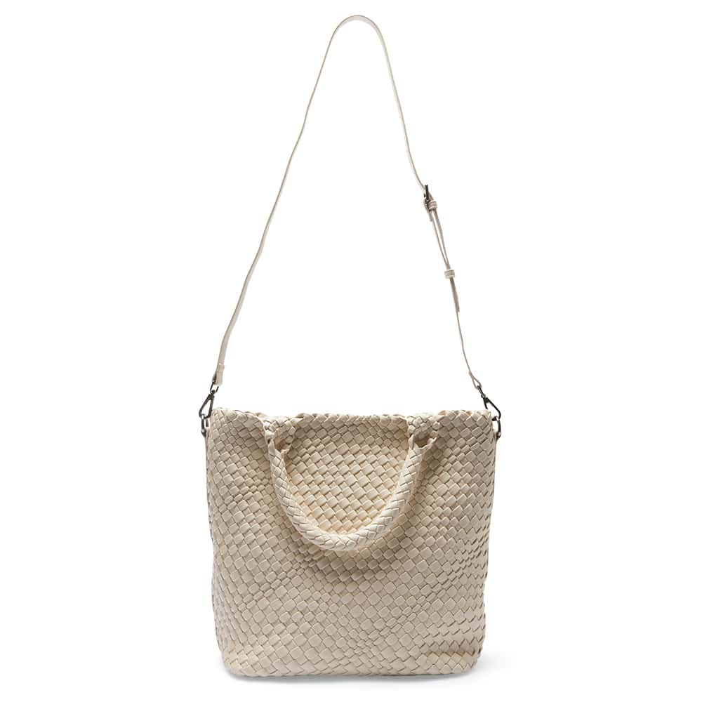 Dove Tote in Bone Weave