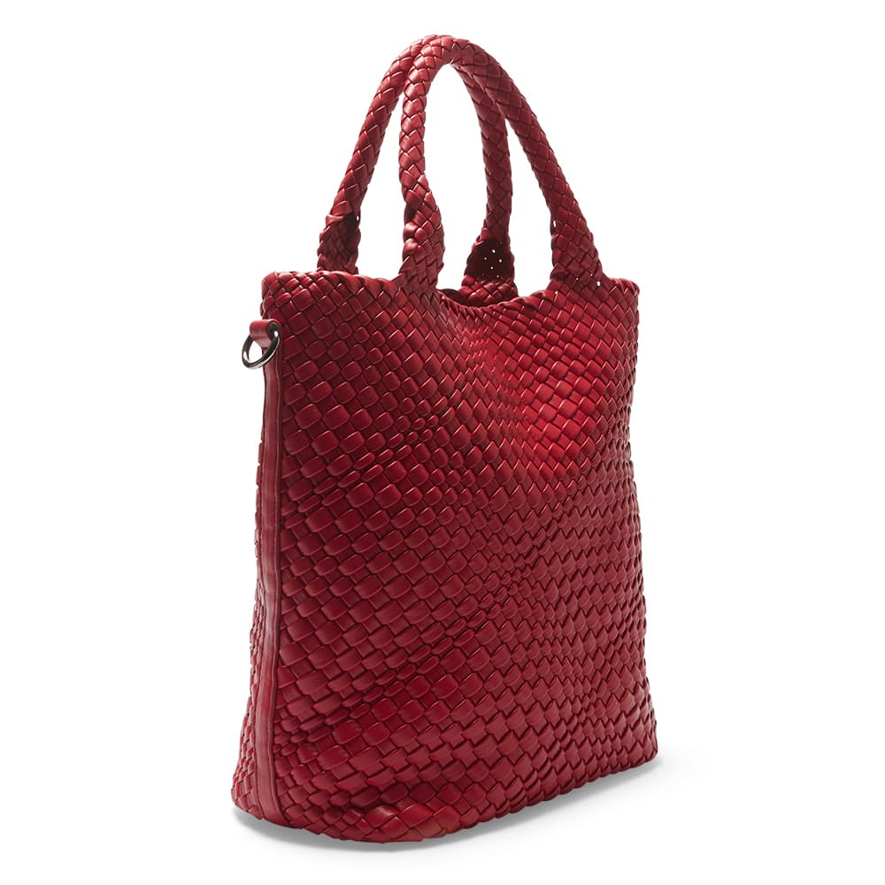 Dove Tote in Red Weave