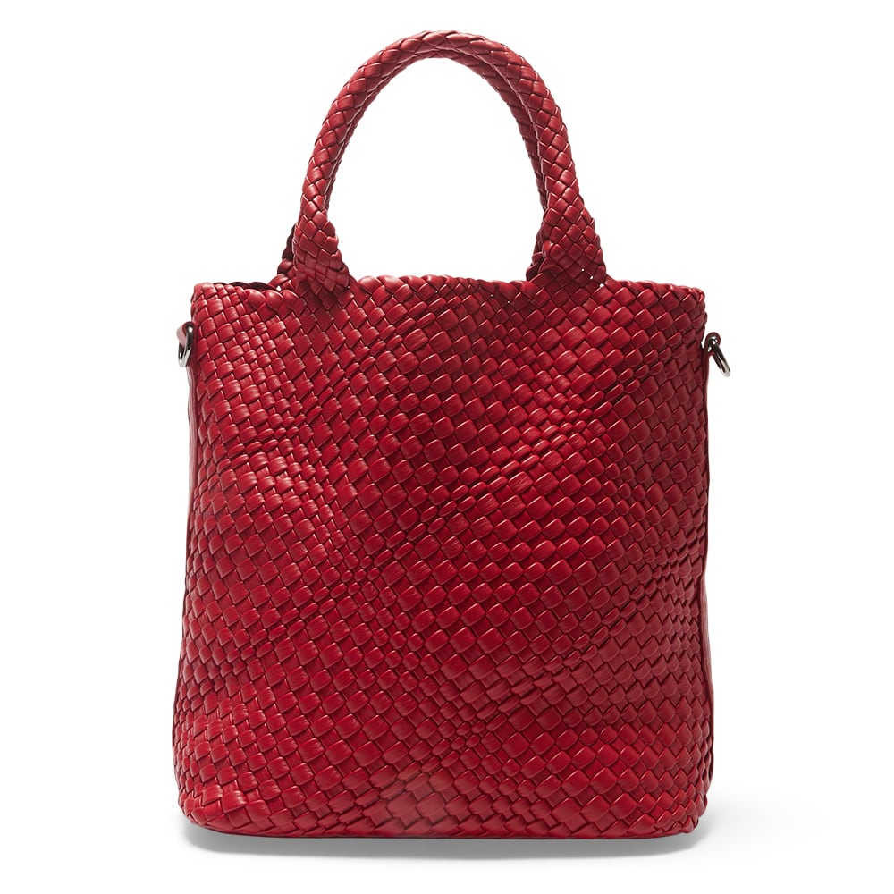 Dove Tote in Red Weave