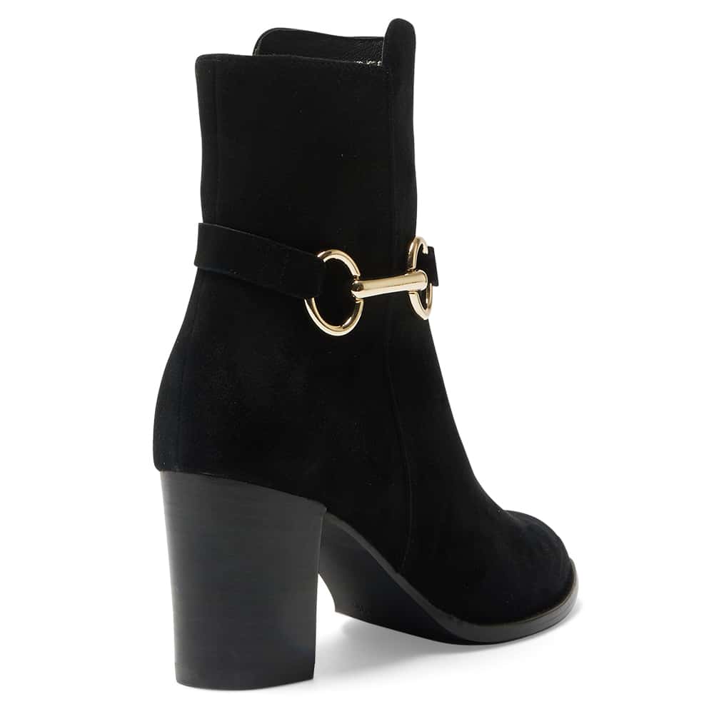 Gemini Boot in Black Suede