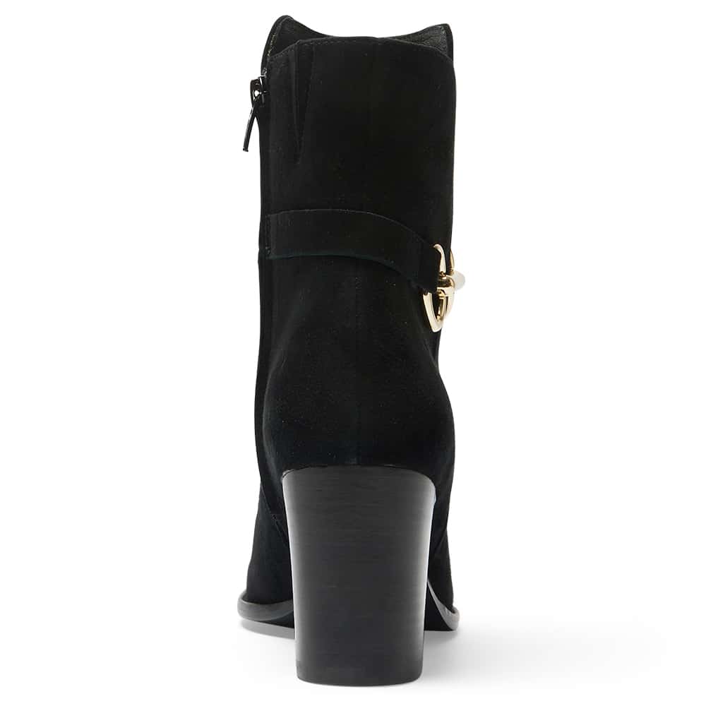 Gemini Boot in Black Suede