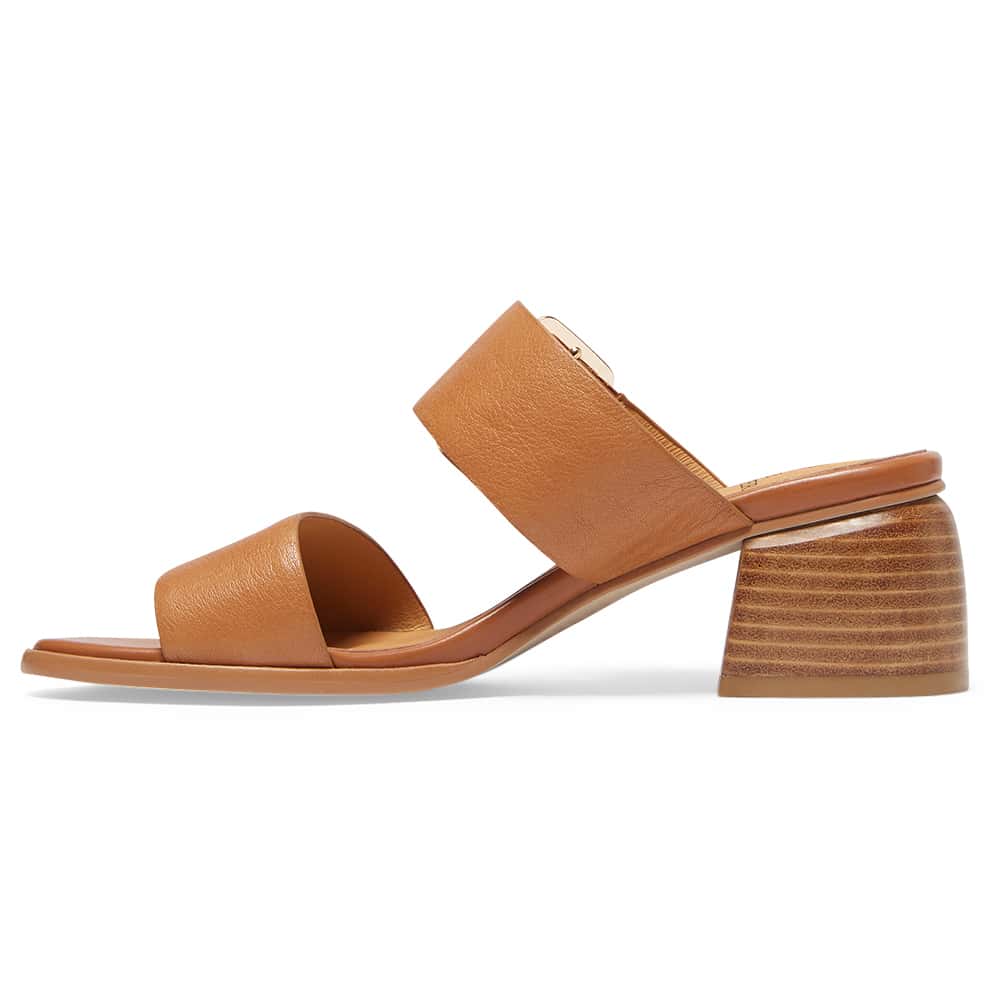 Percy Heel in Tan Leather