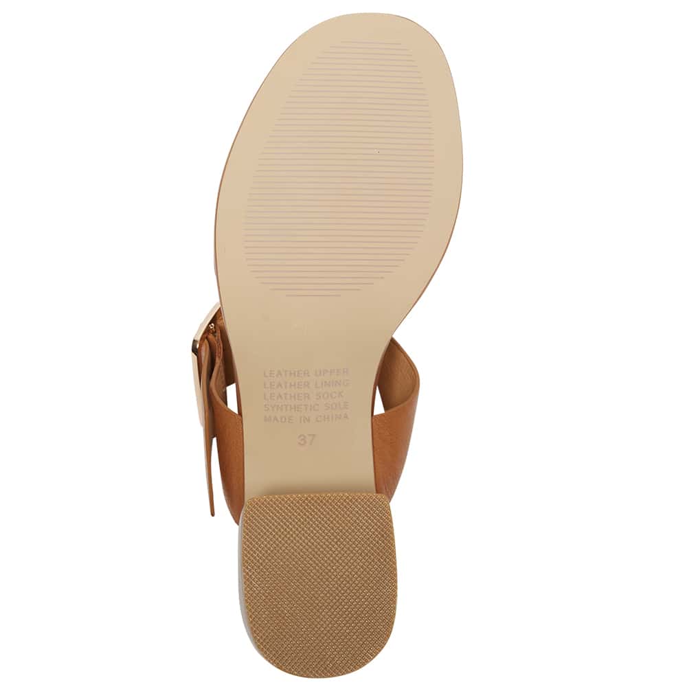 Percy Heel in Tan Leather