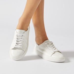 Jane Debster Rialto Sneaker in White Leather