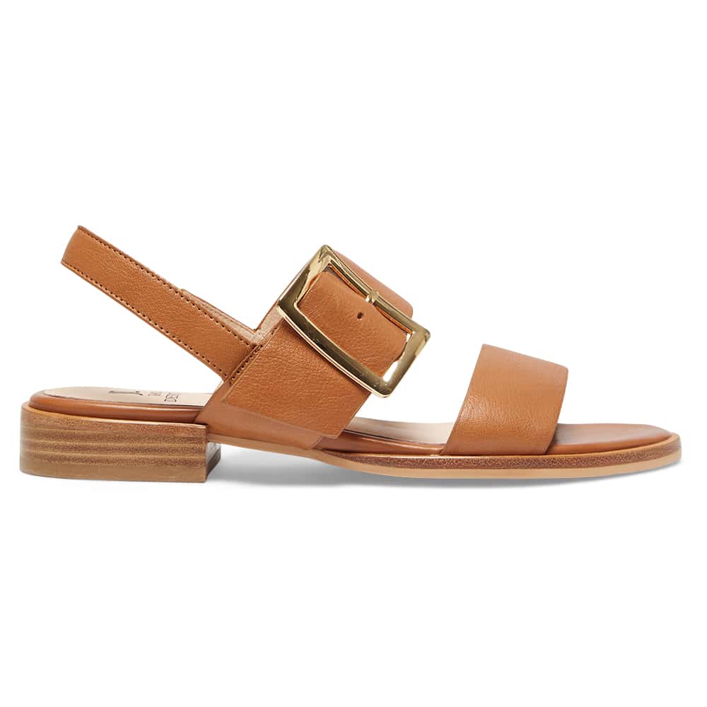 Tabatha Sandal in Tan Leather