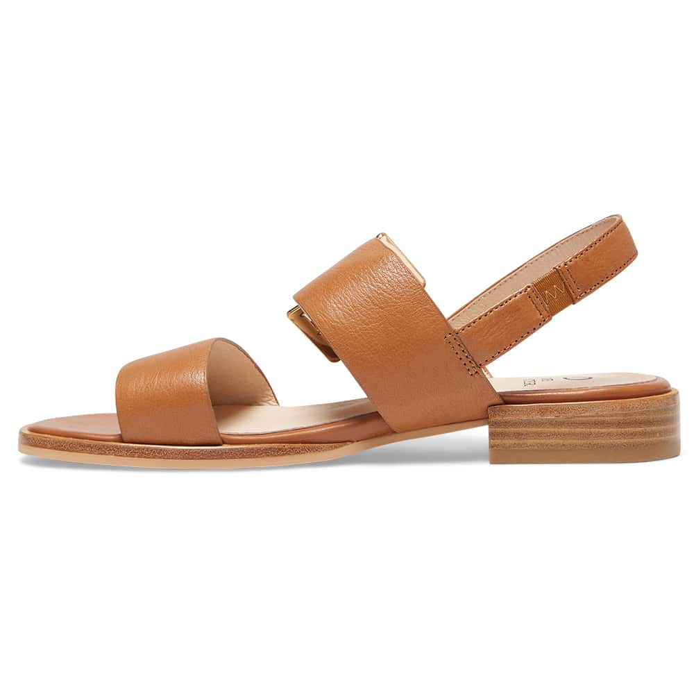 Tabatha Sandal in Tan Leather