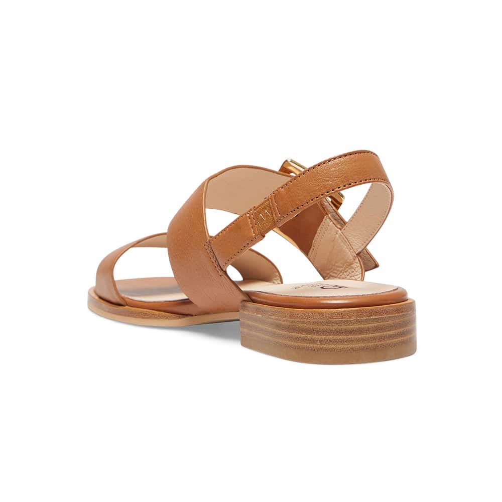 Tabatha Sandal in Tan Leather