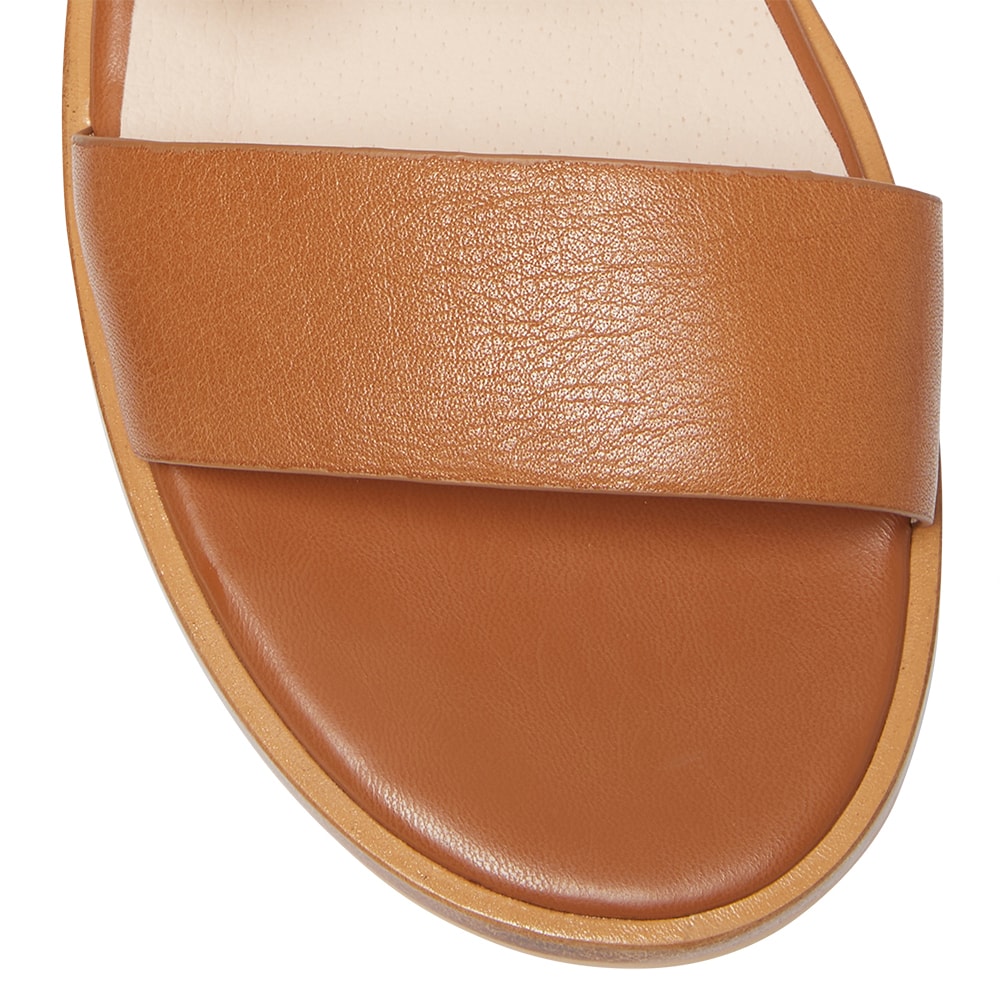 Tabatha Sandal in Tan Leather