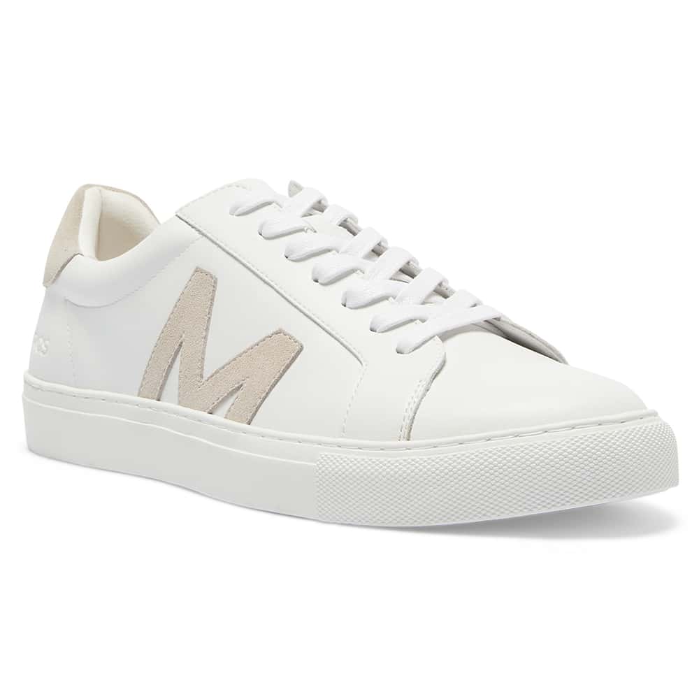 Varsity Sneaker in Natural Leather