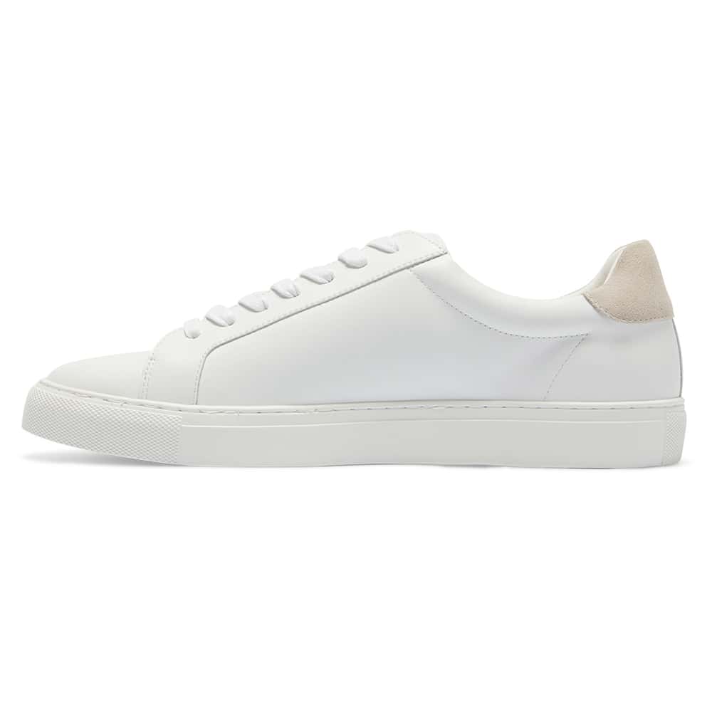 Varsity Sneaker in Natural Leather