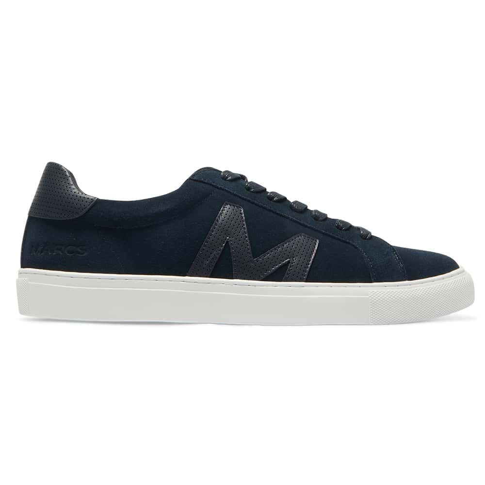 Varsity Sneaker in Navy Suede