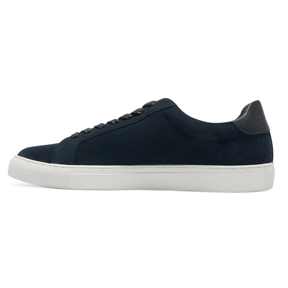 Varsity Sneaker in Navy Suede