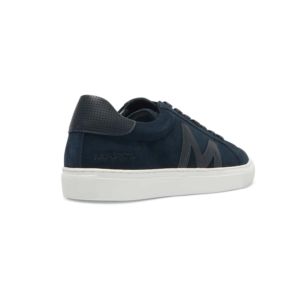 Varsity Sneaker in Navy Suede