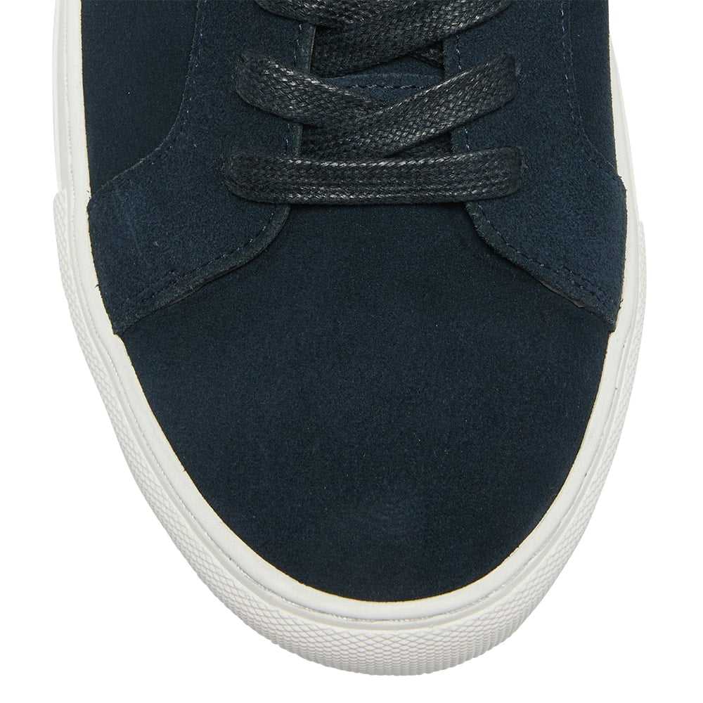 Varsity Sneaker in Navy Suede