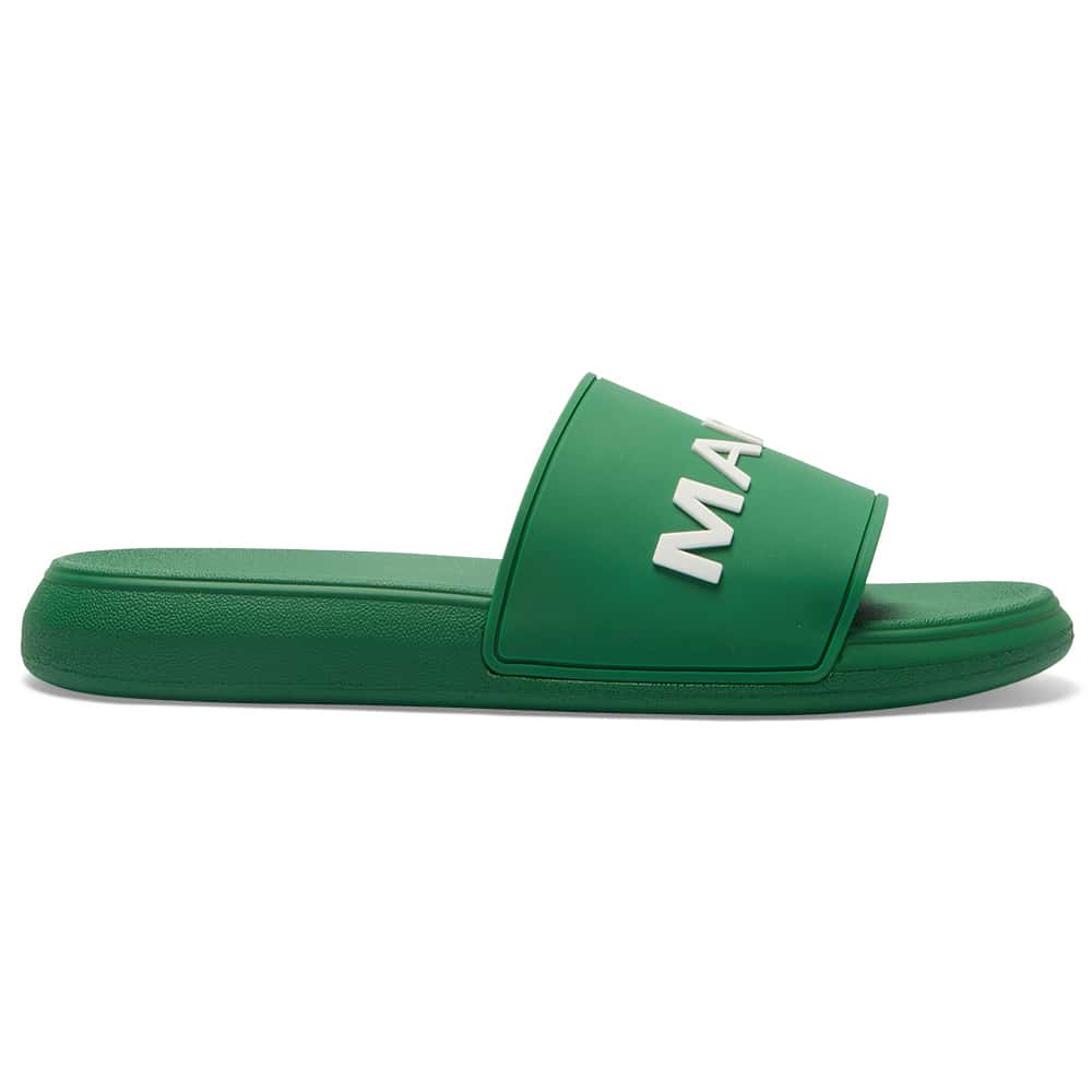 Venice Slide in Green/white